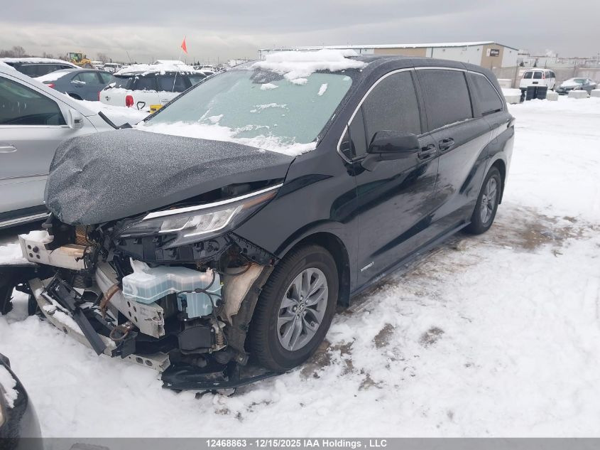 2021 Toyota Sienna Le 8-Passenger VIN: 5TDGSKFC3MS034491 Lot: 12468863