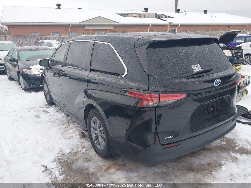 2021 Toyota Sienna Le 8-Passenger VIN: 5TDGSKFC3MS034491 Lot: 12468863