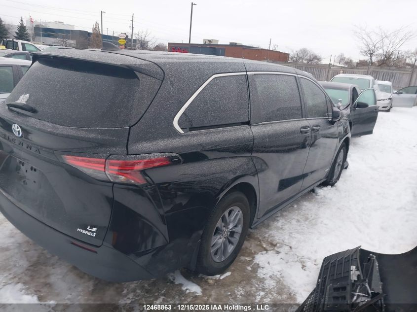 2021 Toyota Sienna Le 8-Passenger VIN: 5TDGSKFC3MS034491 Lot: 12468863