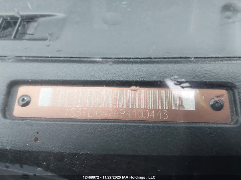 2009 Suzuki Grand Vitara Jlx-L VIN: JS3TD047694100443 Lot: 12468872