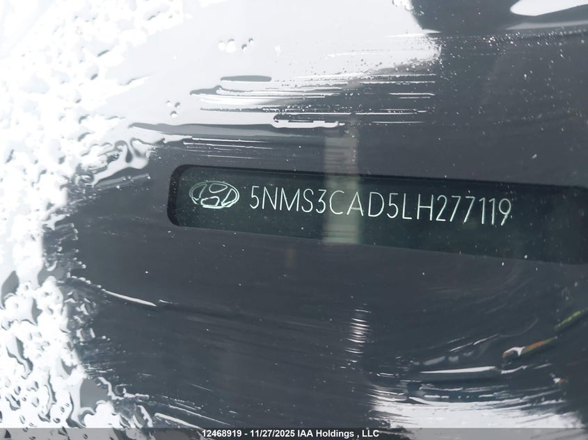 5NMS3CAD5LH277119 2020 HYUNDAI SANTA FE photo no. 20