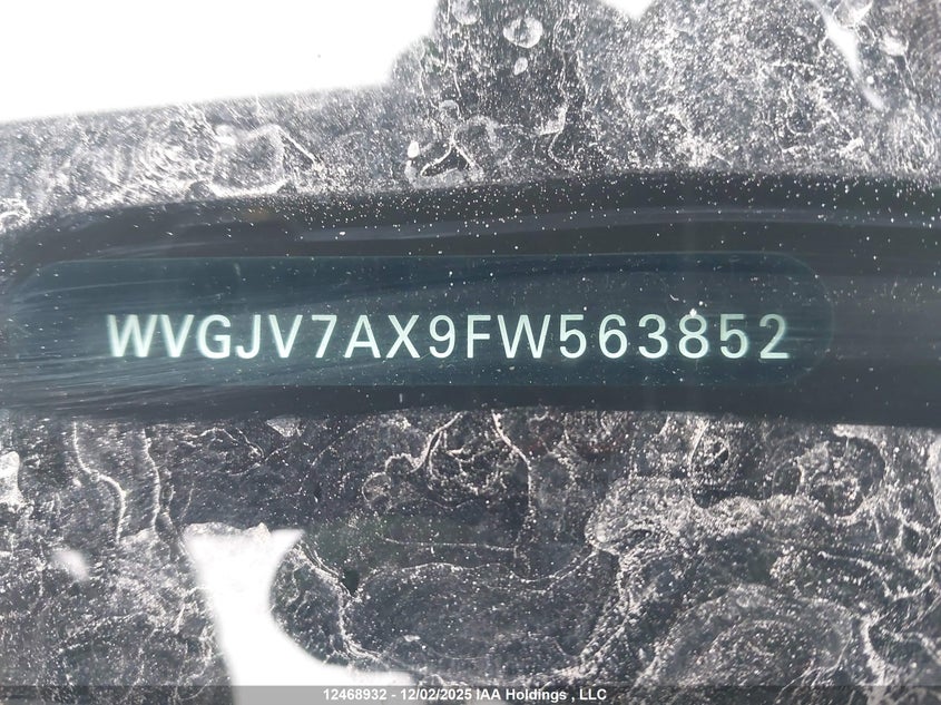 WVGJV7AX9FW563852 2015 VOLKSWAGEN TIGUAN photo no. 19