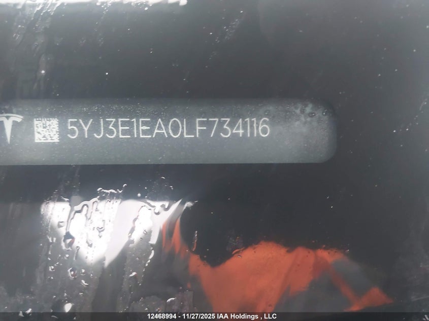 5YJ3E1EA0LF734116 2020 TESLA MODEL 3 photo no. 19