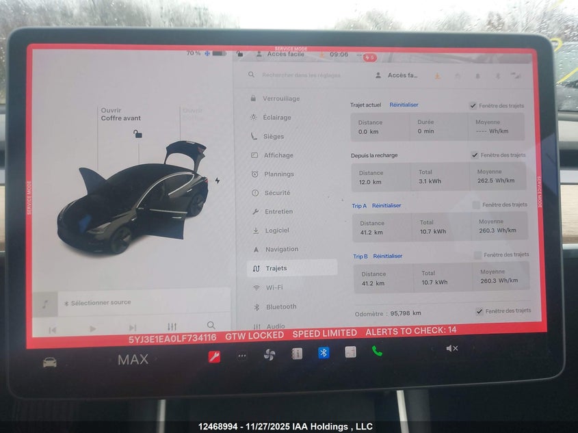 5YJ3E1EA0LF734116 2020 TESLA MODEL 3 photo no. 7