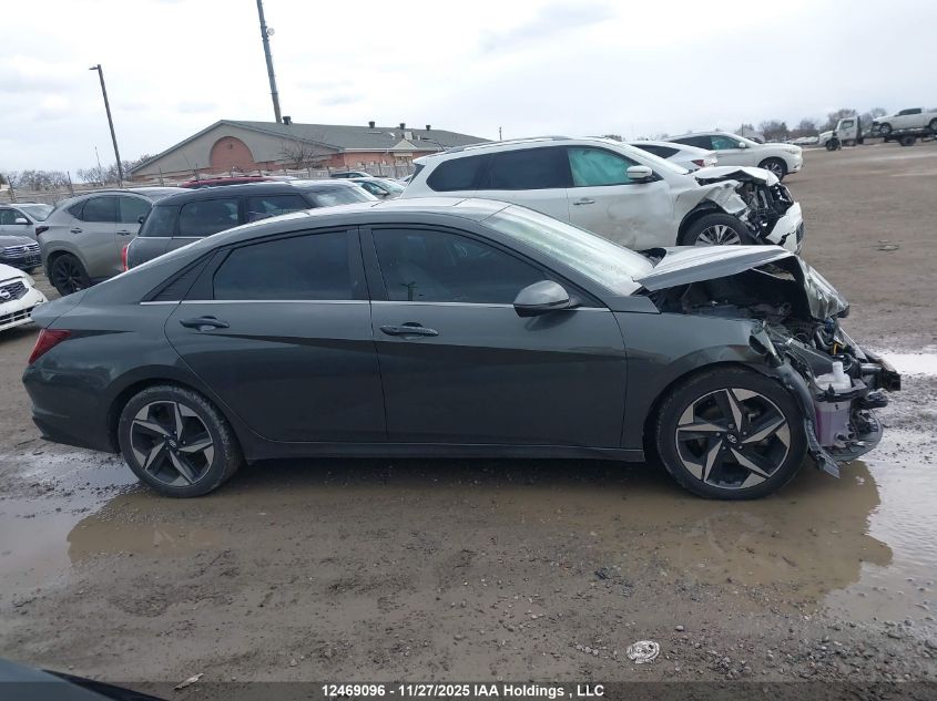 2021 Hyundai Elantra Ultimate Ivt With Tech Package With Two-Tone Interior VIN: KMHLN4AG2MU164328 Lot: 12469096