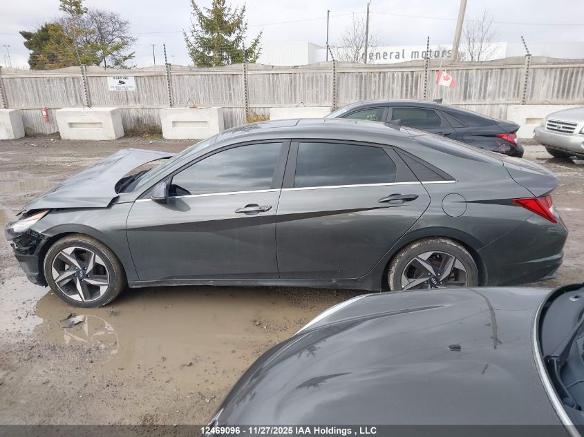 2021 Hyundai Elantra Ultimate Ivt With Tech Package With Two-Tone Interior VIN: KMHLN4AG2MU164328 Lot: 12469096