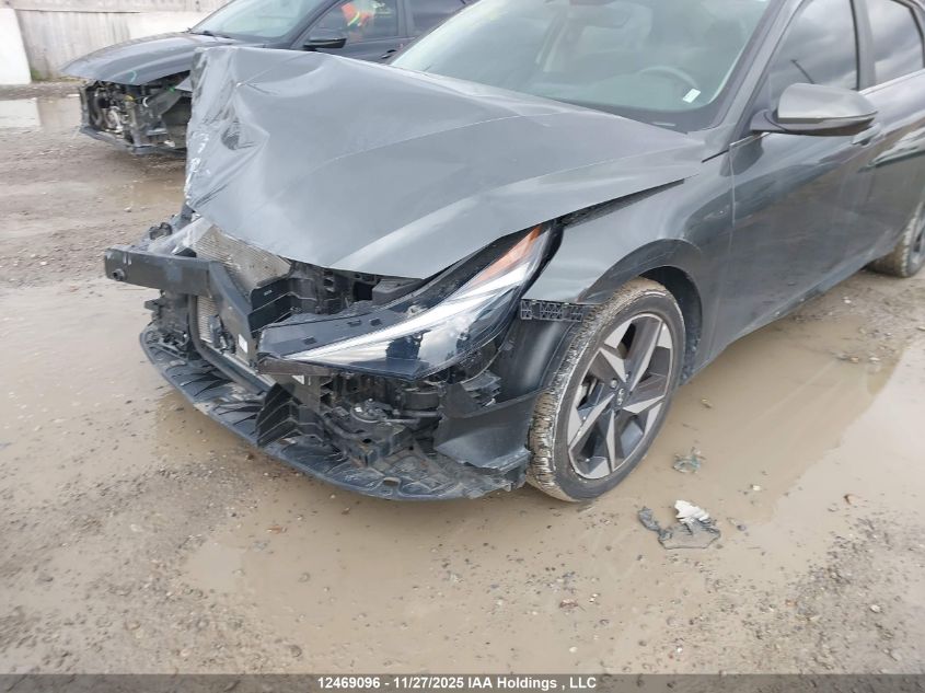 2021 Hyundai Elantra Ultimate Ivt With Tech Package With Two-Tone Interior VIN: KMHLN4AG2MU164328 Lot: 12469096