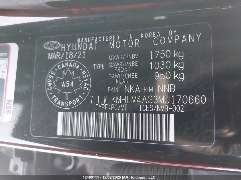 KMHLM4AG3MU170660 2021 HYUNDAI ELANTRA photo no. 18