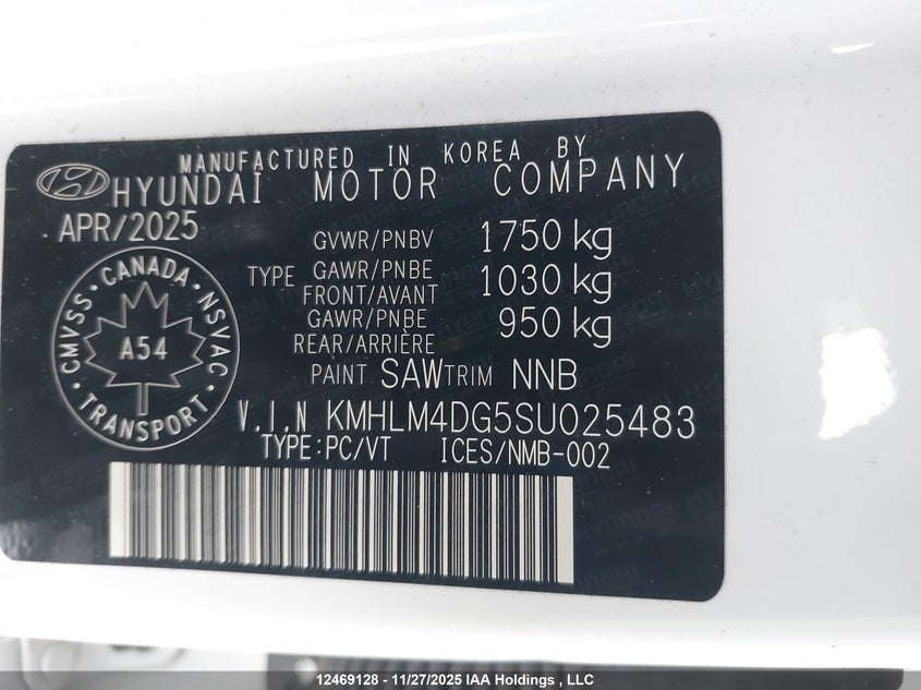 2025 Hyundai Elantra Sel Sport VIN: KMHLM4DG5SU025483 Lot: 12469128