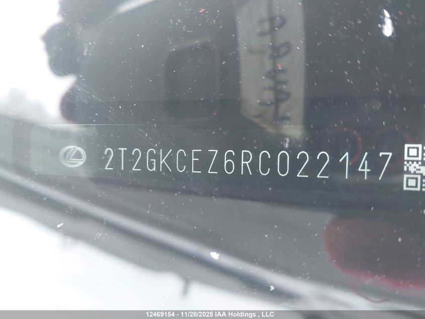 2024 Lexus Nx 350H 350H VIN: 2T2GKCEZ6RC022147 Lot: 12469154