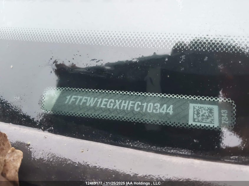 2017 Ford F-150 Lariat VIN: 1FTFW1EGXHFC10344 Lot: 12469177