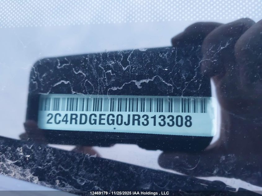 2018 Dodge Grand Caravan Gt VIN: 2C4RDGEG0JR313308 Lot: 12469179