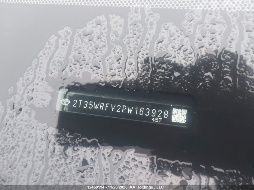 2023 Toyota Rav4 Hybrid Xse VIN: 2T35WRFV2PW163928 Lot: 12469194