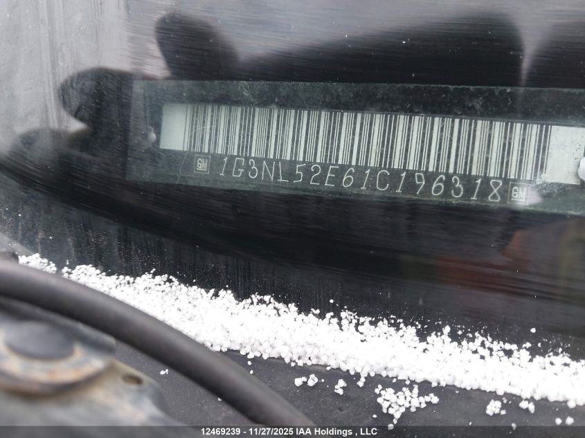 2001 Oldsmobile Alero Gl VIN: 1G3NL52E61C196318 Lot: 12469239