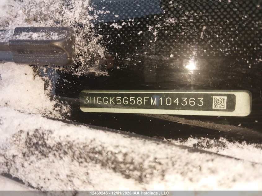 2015 Honda Fit Lx VIN: 3HGGK5G58FM104363 Lot: 12469245
