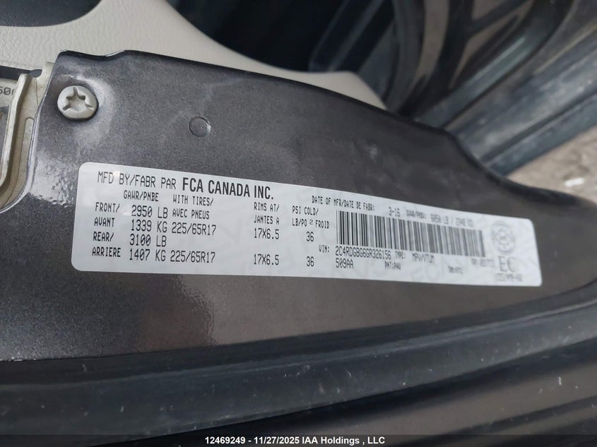 2C4RDGBG6GR326156 2016 DODGE CARAVAN photo no. 9