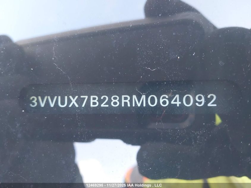 2024 Volkswagen Taos Se VIN: 3VVUX7B28RM064092 Lot: 12469295