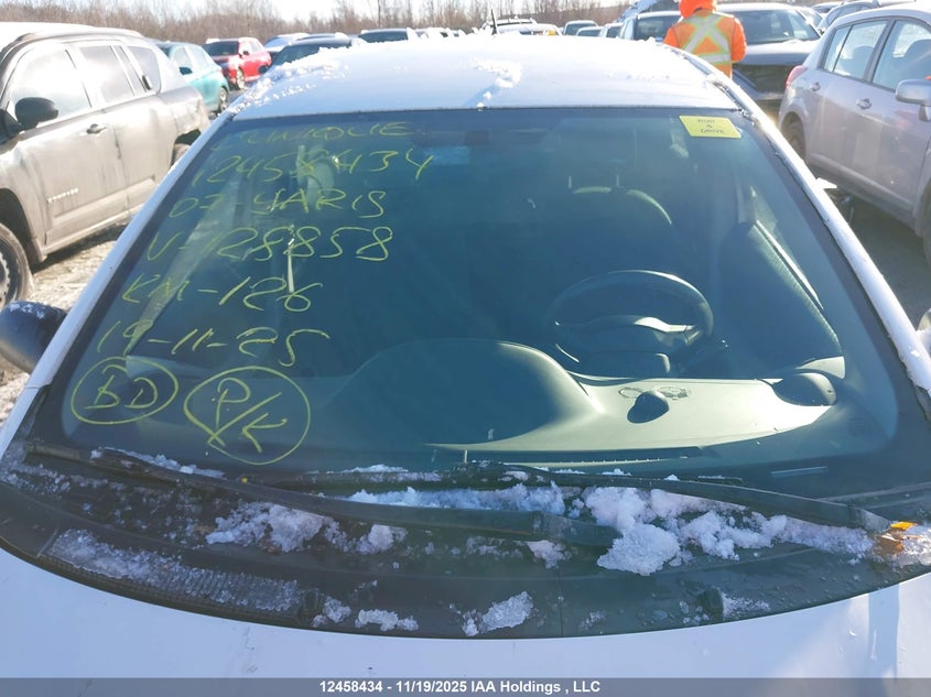 2007 Toyota Yaris Le/Rs VIN: JTDKT923975128858 Lot: 12458434X