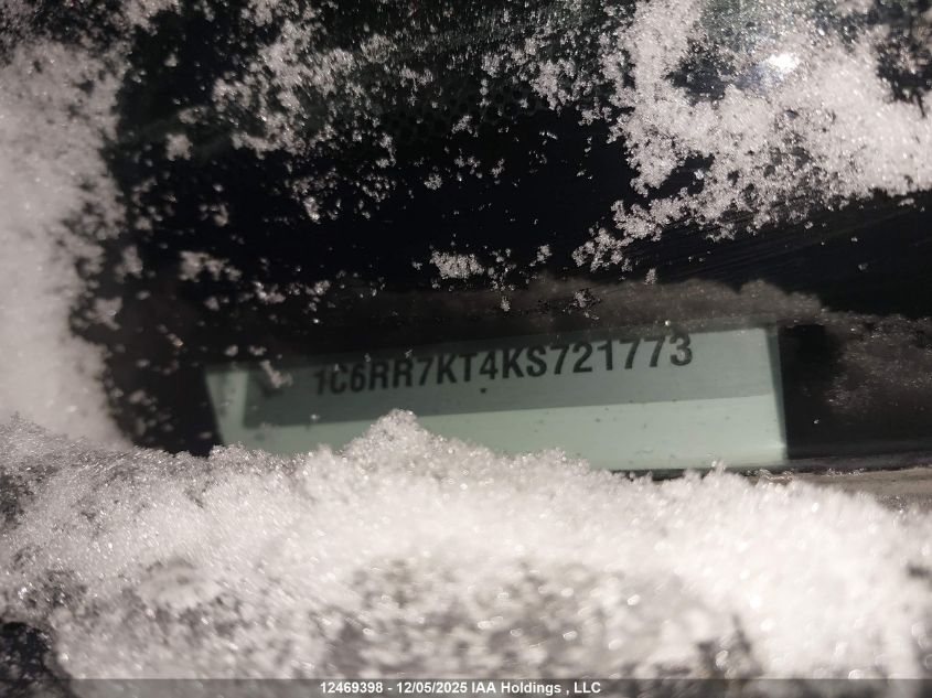 2019 Dodge Ram 1500 VIN: 1C6RR7KT4KS721773 Lot: 12469398