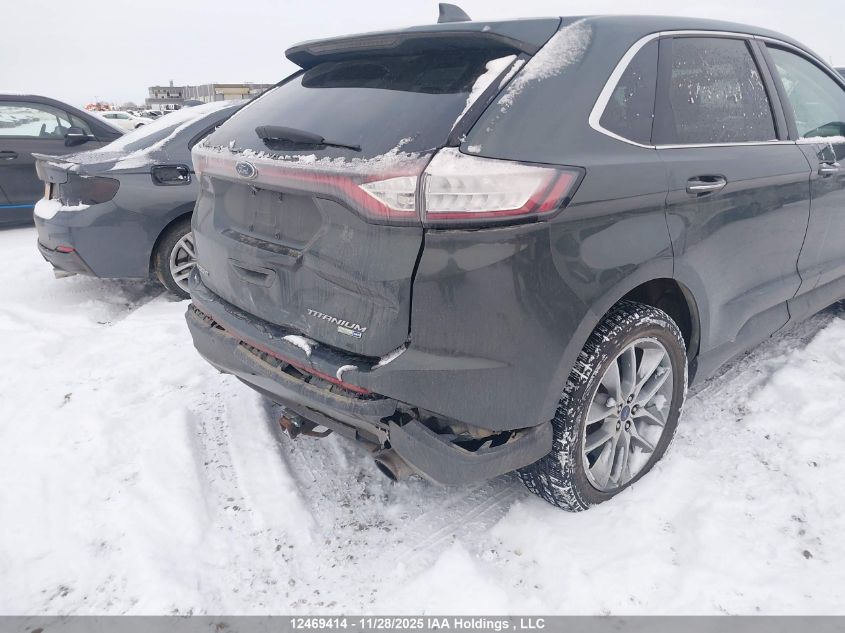 2015 Ford Edge Titanium VIN: 2FMTK4K95FBB31650 Lot: 12469414