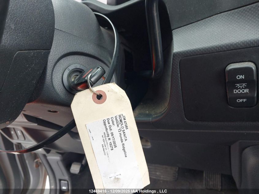 2013 Honda Ridgeline Sport VIN: 5FPYK1F74DB501768 Lot: 12469415