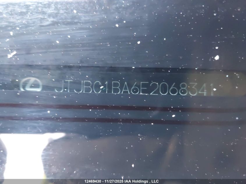 2014 Lexus Rx 450 VIN: JTJBC1BA6E2068341 Lot: 12469430