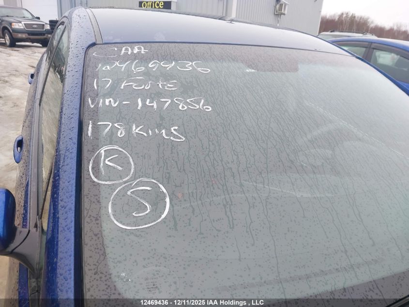 2017 Kia Forte Lx/S VIN: 3KPFL4A73HE147856 Lot: 12469436