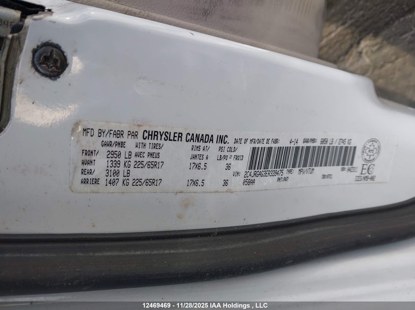 2C4JRGAG3ER339475 2014 RAM  photo no. 9