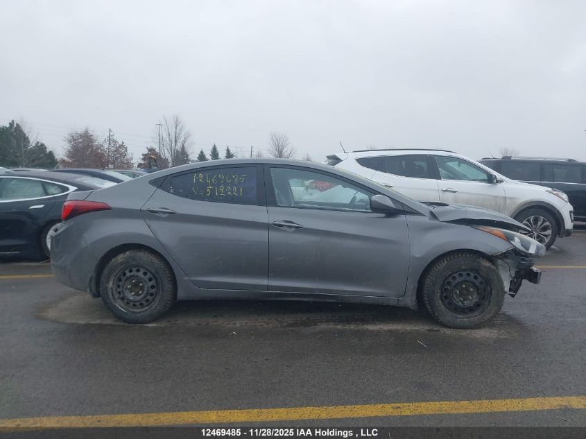 2014 Hyundai Elantra Se/Sport/Limited VIN: 5NPDH4AE2EH512221 Lot: 12469485