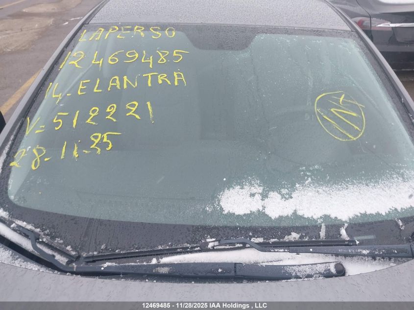 2014 Hyundai Elantra Se/Sport/Limited VIN: 5NPDH4AE2EH512221 Lot: 12469485