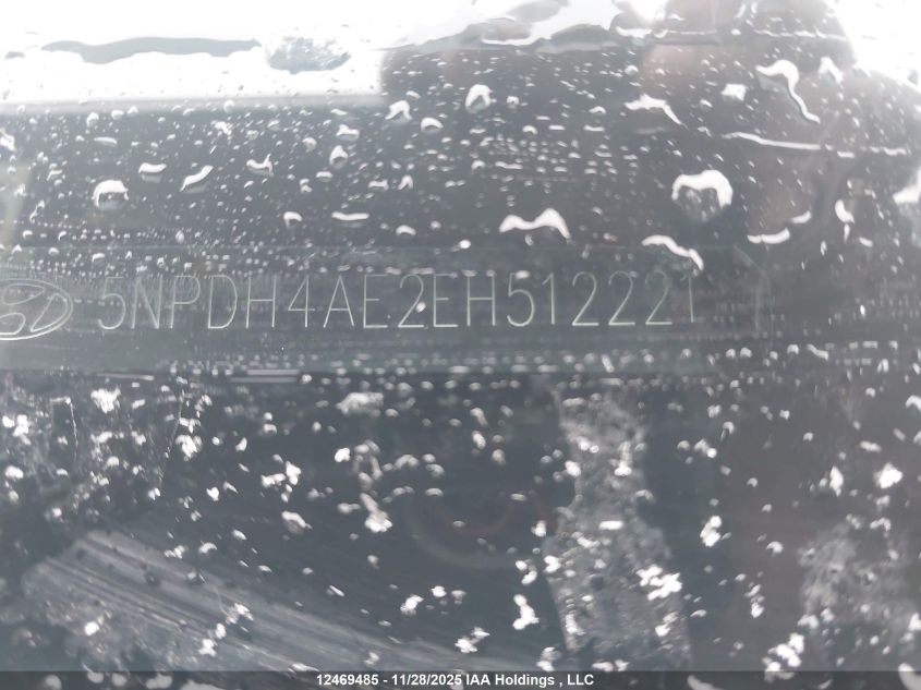 2014 Hyundai Elantra Se/Sport/Limited VIN: 5NPDH4AE2EH512221 Lot: 12469485