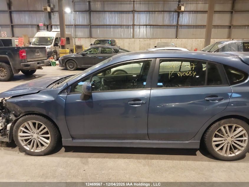 2013 Subaru Impreza 2.0I Touring Package VIN: JF1GPAD6XDH840654 Lot: 12469567