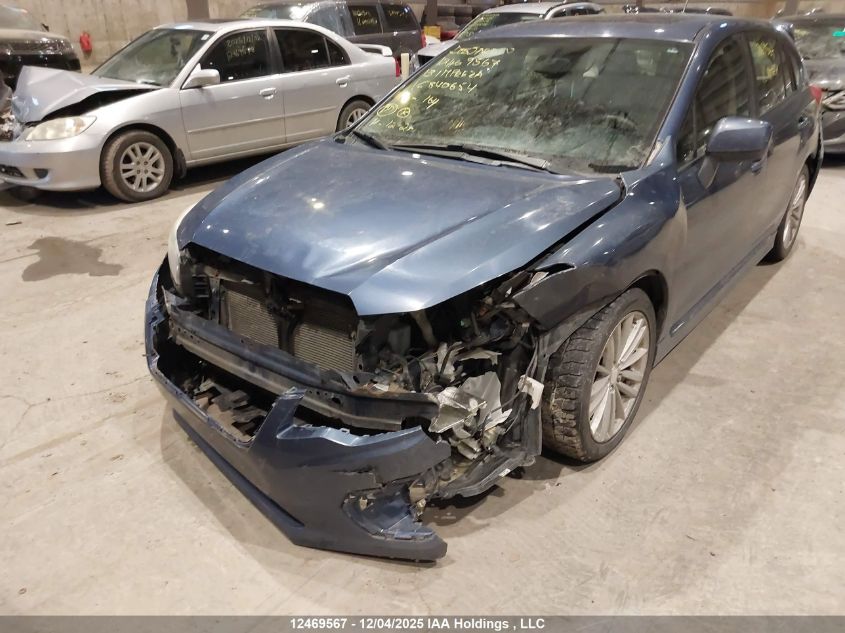 2013 Subaru Impreza 2.0I Touring Package VIN: JF1GPAD6XDH840654 Lot: 12469567