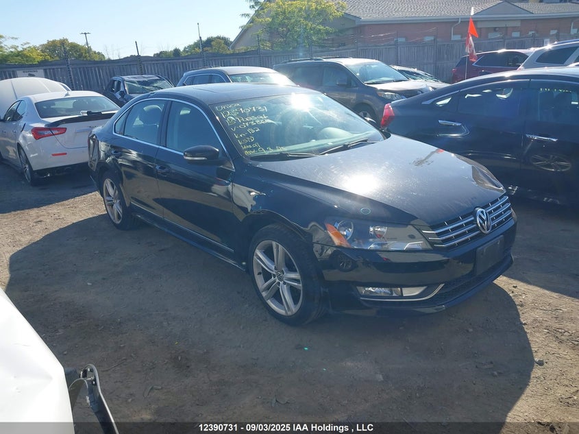 2013 Volkswagen Passat Sel VIN: 1VWCH7A34DC073865 Lot: 12390731X