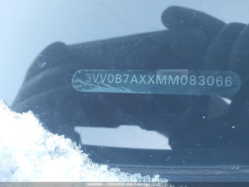 2021 Volkswagen Tiguan S VIN: 3VV0B7AXXMM083066 Lot: 12469584