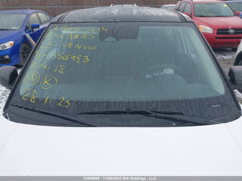 2025 Hyundai Venue Se VIN: KMHRB8A34SU356483 Lot: 12469585