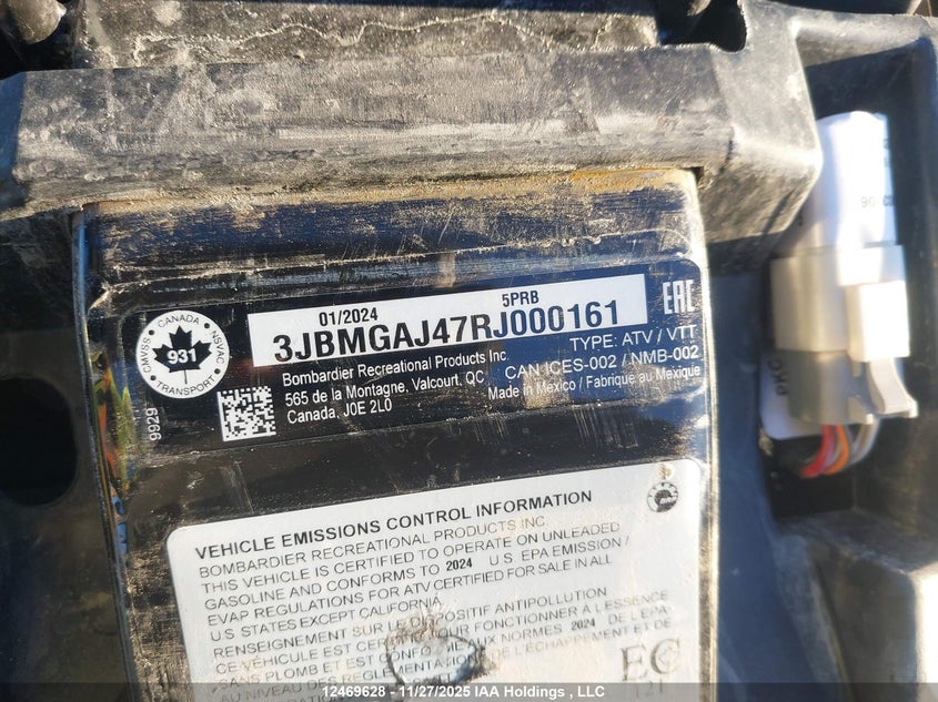3JBMGAJ47RJ000161 2024 CAN-AM/ BRP RENEGADE photo no. 9