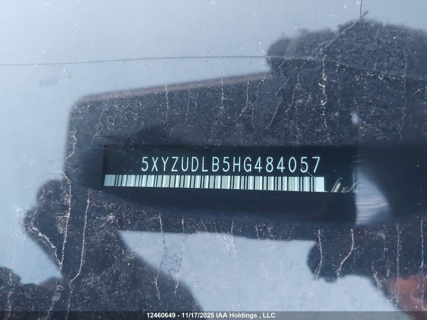 2017 Hyundai Santa Fe Sport VIN: 5XYZUDLB5HG484057 Lot: 12460649X