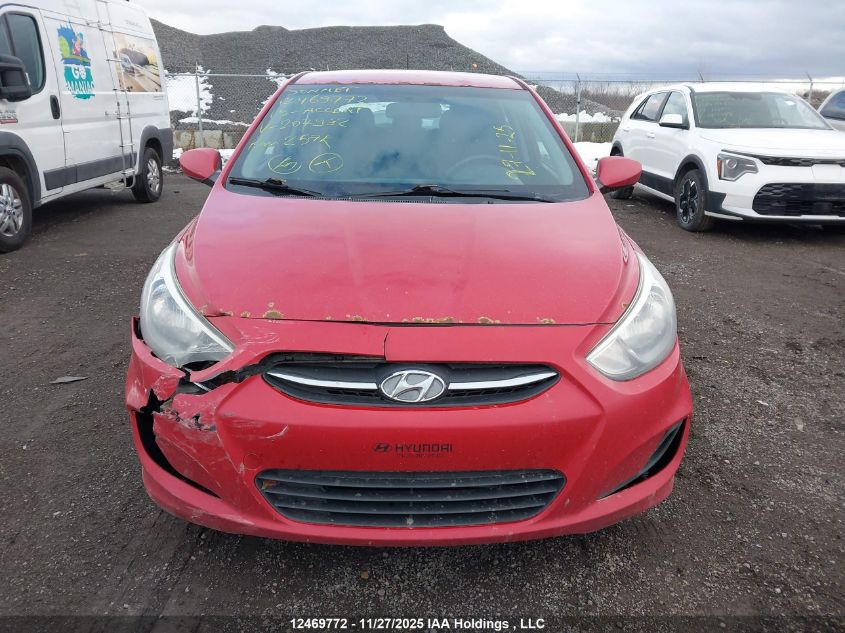 2015 Hyundai Accent Gl VIN: KMHCT5AE7FU207932 Lot: 12469772