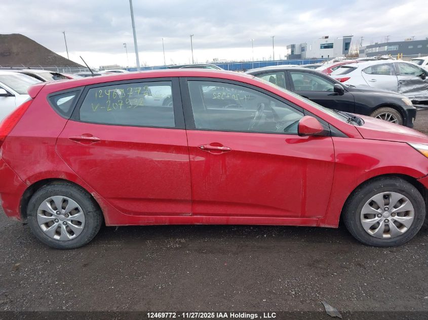 2015 Hyundai Accent Gl VIN: KMHCT5AE7FU207932 Lot: 12469772