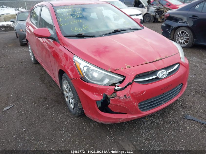 2015 Hyundai Accent Gl VIN: KMHCT5AE7FU207932 Lot: 12469772