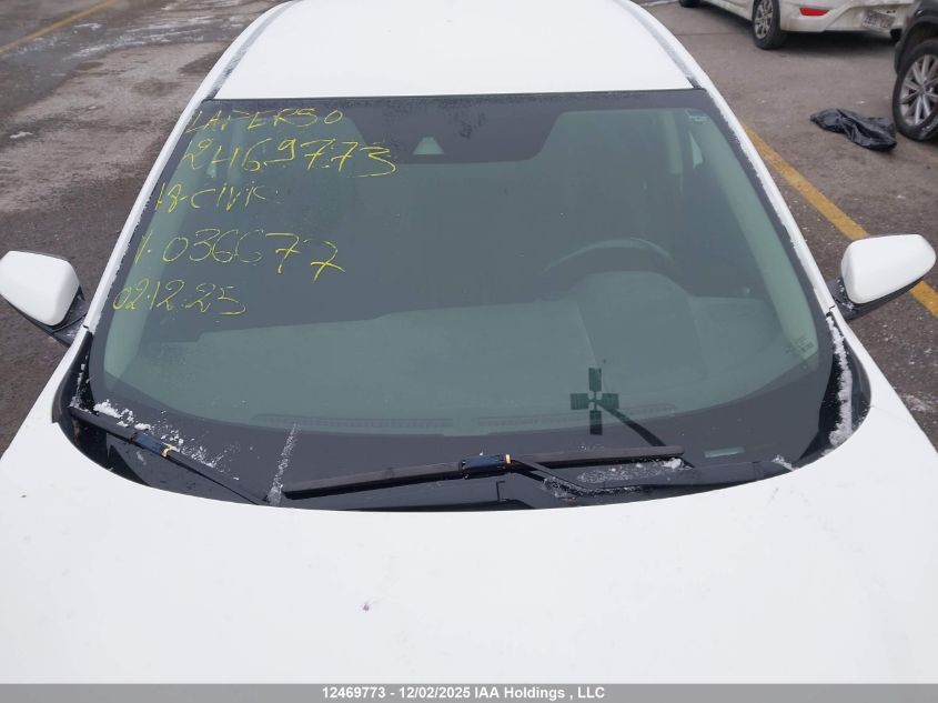 2018 Honda Civic Lx VIN: 2HGFC2F67JH036677 Lot: 12469773