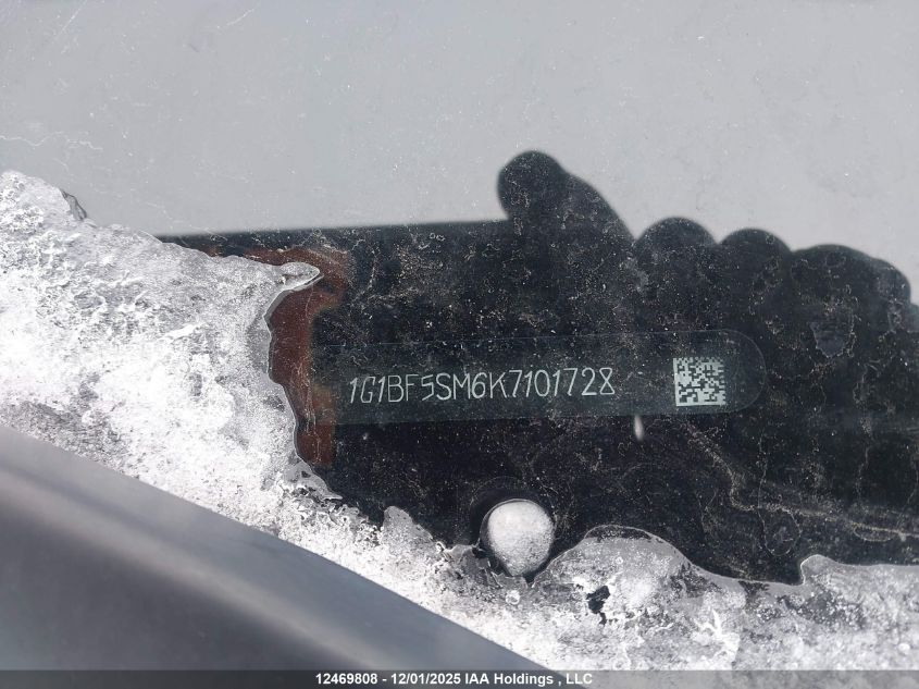 2019 Chevrolet Cruze Premier VIN: 1G1BF5SM6K7101728 Lot: 12469808