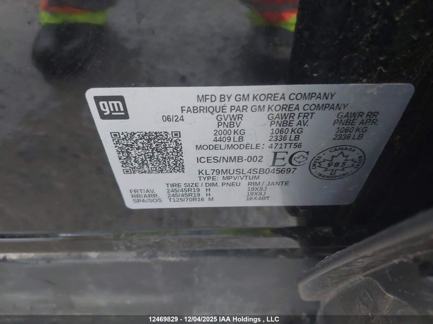 KL79MUSL4SB045697 2025 CHEVROLET TRAILBLAZER photo no. 9