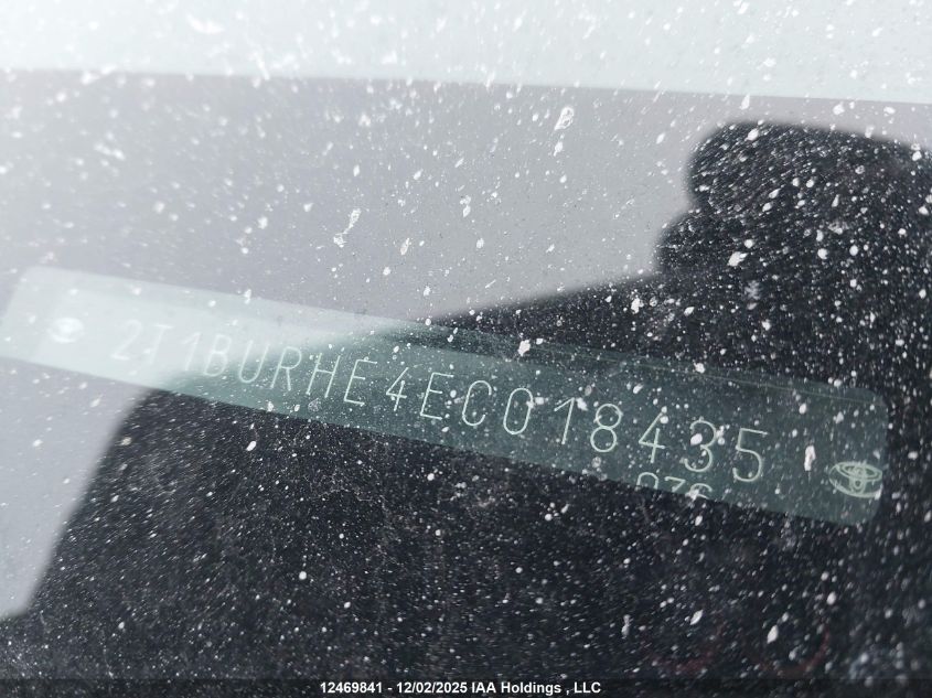 2014 Toyota Corolla VIN: 2T1BURHE4EC018435 Lot: 12469841