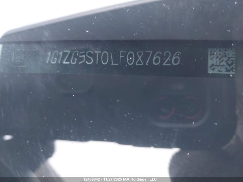 2020 Chevrolet Malibu Rs VIN: 1G1ZG5ST0LF087626 Lot: 12469842