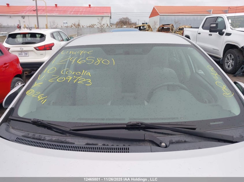 2010 Toyota Corolla Ce VIN: 2T1BU4EE9AC209723 Lot: 12465801X