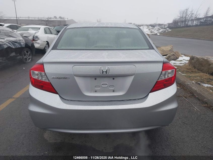 2012 Honda Civic Lx VIN: 2HGFB2F42CH035540 Lot: 12466008X