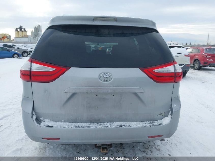 2017 Toyota Sienna Le VIN: 5TDJZ3DC5HS161288 Lot: 12469920