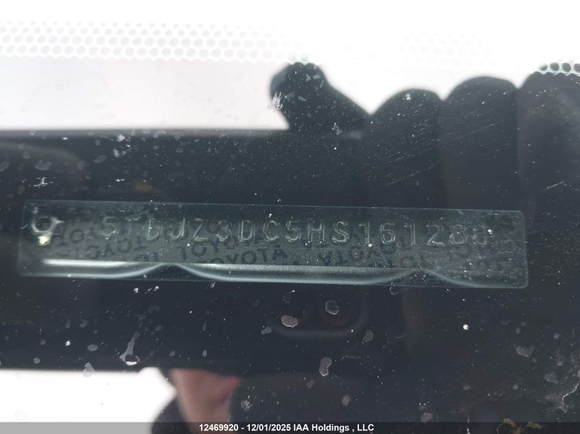 2017 Toyota Sienna Le VIN: 5TDJZ3DC5HS161288 Lot: 12469920